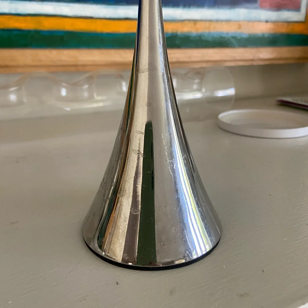 1 Crate&Barrel Stainless Steel Candle Holder